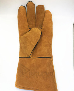 Leather Welding <b>Gloves</b> Heat Resistant Kevlar Stitching Heavy Duty Safety <b>Gloves</b> for Industrial Metal Work Protection - Product Image 6