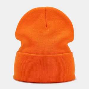 Gorro Unisex Rosa, Color Sólido, Gorro Casual de Invierno, Diseña Tu Propio Gorro - Product Image 2
