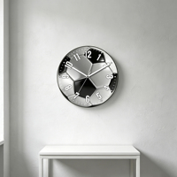 Jam Dinding Analog Quartz 14 Inci Modern Still Life 3D Kaca Cembung Silent Sweep untuk Dekorasi Kamar Tidur Anak Laki-laki, Ruang Game, dan Penggemar Olahraga