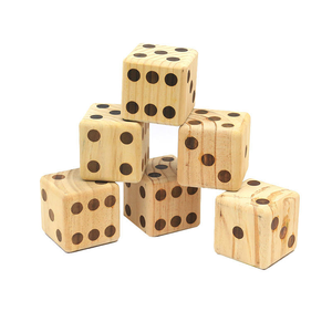 Dés en bois naturel faits à la main en noyer, olive, cerisier et érable, dés de jeu, dés de Ludo - Product Image 2