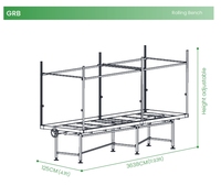 Rack agricole vertical à haut rendement Reinfa-Étagères roulantes modulaires avec irrigation des marées (90% économie d'eau)