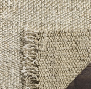 Handwoven Natural Jute <b>Rug</b> with Fringe Eco-Friendly Rustic Area Carpet - Product Image 2