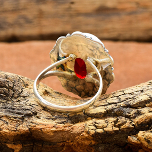 Beautiful Red <b>Garnet</b> Vintage <b>Ring</b> Deep Red <b>Garnet</b> Gemstone Jewelry <b>Ring</b> Handmade Gift for Her - Product Image 4
