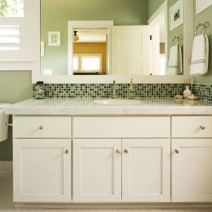 High End Modern Design Floor Furniture Bathroom <b>Cabinet</b> with Double Wash Basin Sink Countertop <b>Small</b> Bottom <b>Cabinet</b> - Product Image 6