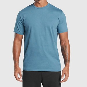 High Quality Knitted Streetwear Regular Fit Quick Dry <b>Reflective</b> Strip <b>Tops</b> Custom Logo Men's Athletic T-Shirt - Product Image 1