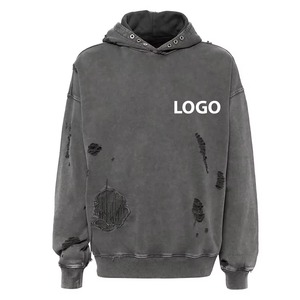 เสื้อฮู้ดดี้โอเวอร์ไซส์แบบยูนิเซ็กซ์ สีพื้น มีกระเป๋าโลโก้ด้านหน้า พิมพ์ลายด้วยเทคนิคฮีททรานเฟอร์ ผลิตจากผ้าฝ้ายเฟรนช์เทอร์รี่ - Product Image 3