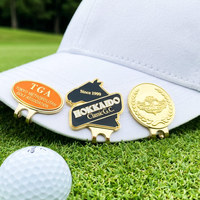 Accessoires de golf : Marqueurs de balle de golf vierges en métal, magnétiques, durables, étanches, avec logo personnalisé, et clip de chapeau Marktex