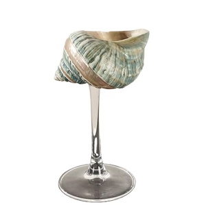 แก้วไวน์เปลือกหอยทำมือจากเวียดนาม วัสดุเปลือกหอย ใช้ดื่มไวน์ ค็อกเทล ตกแต่งโต๊ะอาหารทะเล - Product Image 1