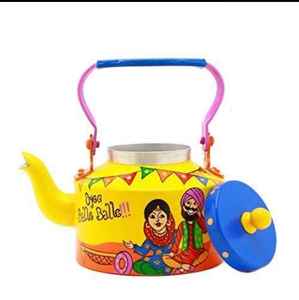 Nouvelle théière décorative artisanale très vendue, avec des motifs floraux vibrants, des motifs indiens traditionnels, Diwali, mariage - Product Image 2