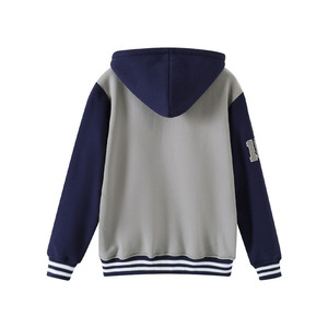 Pull à capuche en chenille avec logo pour homme, sportif, couleur unie, polaire 100% coton respirant, avec poche, coupe classique, pour l'été, sérigraphie - Product Image 2