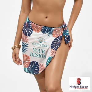 Custom Hawaiian Printed <b>Sarong</b> Women Men <b>Beach</b> Pareo Wrap Resort Wear OEM ODM Textile Manufacturer Supplier India - Product Image 6