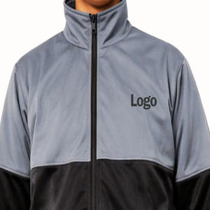 Chaqueta Deportiva de Invierno Transpirable de Forro Polar de Algodón con Cierre Completo para Hombre, Chaqueta Deportiva de Entrenamiento para Gimnasio con Bloques de Color - Product Image 2