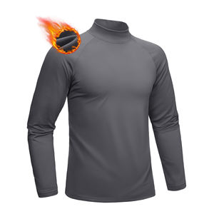 Chemises de sport pour hommes à manches longues, compression, logo personnalisé, haute qualité, impression sur mesure, protection anti-UV, vente en gros - Product Image 1