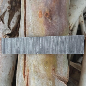 Acero estampado duradero de alta calidad para fabricación y artesanía, lingotes rectos de acero de Damasco de 12 pulgadas x 2 pulgadas x 4 mm - Product Image 4