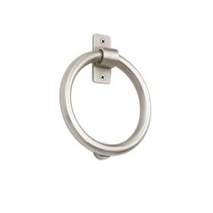 Heurtoir de porte en laiton plaqué argent de conception ronde faite à la main idéal pour la décoration de porte de restaurant utiliser heurtoir de porte pour frapper utilisation - Product Image 1