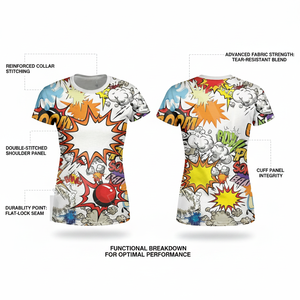 เสื้อยืดคอกลมสีพื้นคุณภาพสูง 100% ผ้าโพลีเอสเตอร์น้ำหนักเบา เหมาะสำหรับออกกำลังกาย วิ่ง ใส่ลำลองในฤดูร้อน พิมพ์ลายทั่วตัว - Product Image 2