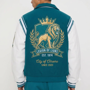 Men Casual <b>Winter</b> Unisex Button College Varsity <b>Jacket</b> Windproof <b>Waterproof</b> Breathable Quick Dry OEM Service Custom Colors - Product Image 2