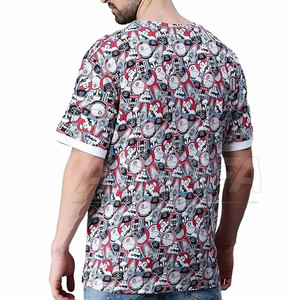Camisetas de Verano de Algodón con Hombros Caídos, Camisetas con Hombros Caídos con Estampado Personalizado, Gran Venta - Product Image 3