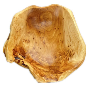 ชามผลไม้ไม้มะม่วงสุดหรูสำหรับโต๊ะอาหารและเคาน์เตอร์ครัวถาดไม้สำหรับเสิร์ฟอาหารและตกแต่งบ้านแบบทันสมัย - Product Image 2