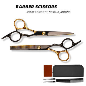 Ciseaux de coiffure 6'' en acier inoxydable JP, ensemble de ciseaux de barbier professionnels pour la coupe de cheveux, avec sac inclus - Product Image 2