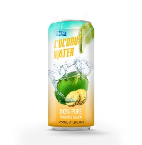 Bebida Tan Do, Marca Privada, Agua de Coco 100%, Lata de Aluminio 250ml/330ml/500ml, OEM, Mejor Servir Fría, Hanoi, Vietnam - Product Image 1