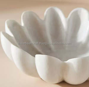 Cuenco decorativo de mármol-Vajilla de diseño creativo Decoración para el hogar-Por artesanía artesanal - Product Image 3