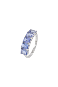 Anillo de Zafiro Azul en Plata de Ley 92.5 KLSR-11622 - Product Image 3