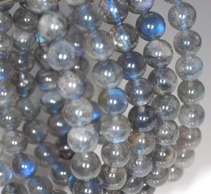 Perles lisses en labradorite bleue naturelle, facettées, 100% faites à la main, certifiées IGI, pour la fabrication de bijoux, collier, bracelet - Product Image 4
