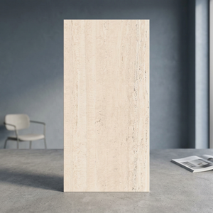 Travertino Mint 60x120 Carrelage de porcelaine aspect marbre émaillé poli de luxe pour le sol du salon Carrelages de sol en céramique - Product Image 3