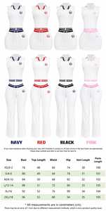 Custom Logo Women's 2 Piece Sports Set Sleeveless Zipper Jacket High Waist Pants Breathable Knitted Activewear All Seasons - Product Image 6