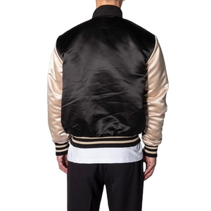 Chaqueta Varsity para Hombre y Mujer, Diseño Clásico, Impresión de Logotipo Personalizado, Impermeable, Transpirable, Botones de Cristal Vintage para Equipos Deportivos - Product Image 4