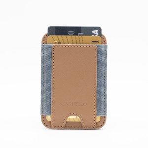 Hot Pick Castello Saffiano Cuir RFID Magnétique Téléphone Titulaire De La Carte Cas Haute Qualité Ouvert Lumière Marron Vert Foncé Lumière - Product Image 2