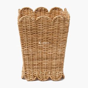 Viettimecraft VTC98 - Maceta Alta de Mimbre Vintage, Estilo Cilindro, para Decoración del Hogar, Estilo Art Deco, con Lazo Decorativo - Product Image 4