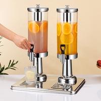 Distributeur de jus froid commercial en acier inoxydable à tête unique 6L, machine à boissons en libre-service pour hôtels, cafés occidentaux et bière 3L-9L