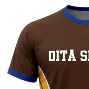 Unisex Brown Gold Sublimation Netball Shirt Polyester Short Sleeve Sportswear <b>Athletic</b> Team Uniform Performance Apparel - Product Image 4