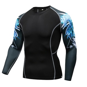 Bjj-Protector de compresión de manga larga Unisex, personalizado, sublimación, corte Delgado - Product Image 2