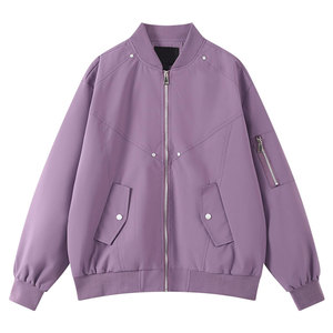 Chaqueta Bomber Personalizada para Hombre con Cuello Acanalado, Ropa Exterior Ligera Informal, Proveedor Mayorista OEM ODM - Product Image 1