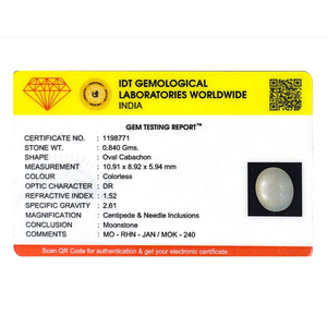 Natural Loose Moonstone 4.2 Carat Certified Raw Yellow Blue Gemstone Wholesale - Product Image 4