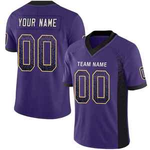 Ropa Deportiva Transpirable Ligera de Color Sólido, Jersey de Fútbol Americano de Talla Grande, Manga Corta, Secado Rápido, Corte Ajustado, Sostenible - Product Image 3