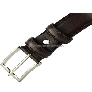 Cinturón de cuero auténtico de lujo de alta calidad para hombre, cinturón personalizado de cuero genuino de grano completo a la moda, cinturón personalizado informal - Product Image 5