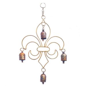 Campanas de Viento de Metal Doradas de Moda, Campanas de Viento Colgantes de Pared para Decoración del Hogar, Jardín y Exteriores - Product Image 4