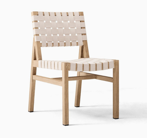 Ensemble de salle à manger d'extérieur en teck massif pour villa tropicale, hôtel, jardin, table, chaises et bancs écologiques, imperméables, finition naturelle, patio - Product Image 3