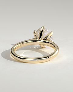 แหวนเพชรเม็ดเดี่ยวทรงกลม 1.5 กะรัต ทองคำแท้ 14K เพชรเพาะเลี้ยงในห้องปฏิบัติการ ตัวเรือนแบบ 6 กรงเล็บ คุณภาพ E VVS2 เครื่องประดับหมั้นระดับพรีเมียม ปี 2026 - Product Image 3