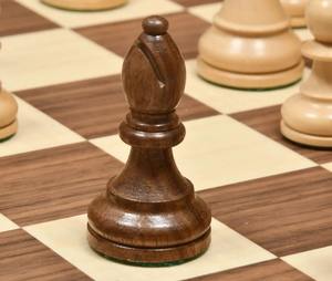 Juego de ajedrez americano Staunton de 4.1 pulgadas con piezas de madera de sheesham y boj pesadas a precio económico. - Product Image 4