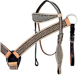 Têtières et bridons durables pour chevaux de style western, fabriqués en cuir de haute qualité - Product Image 3