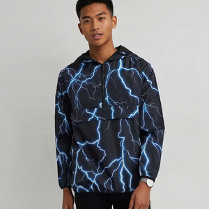 ROLEIN Unisex Eco-Friendly 100% Polyester <b>Fleece</b> <b>Thick</b> Bomber <b>Jacket</b> Zipper Closure Crew Neck Sublimation Print Winter Front - Product Image 4