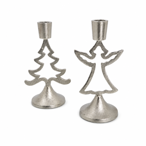 Porte-bougie classique en forme de renne plaqué or, en aluminium, style moderne, centre de table de Noël, décoration intérieure - Product Image 6