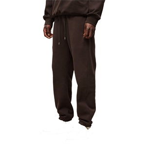 2025 nuevos hombres American High Street Hip Hop marca de moda 100% algodón Hombre pantalón holgado perder piernas anchas pantalones de chándal - Product Image 1