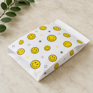 EcoRev ECO65 Greaseproof <b>Paper</b> Bags with <b>Leaf</b> Pattern Heat Seal Biodegradable Food Grade Flat Gift Craft Bags - Product Image 3