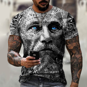 Camiseta Deportiva Casual para Hombre, Diseño Exclusivo, Verano, Transpirable, Estampado Digital 3D, Nueva Llegada - Product Image 6